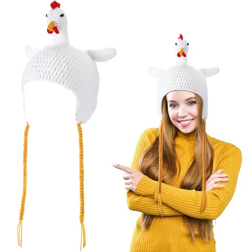 Yearntown Crochet Hat Strawberry Frog Chicken...