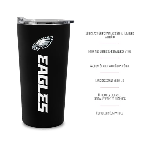 Image of Rico Industries NFL Football Soft Touch, Easy Grip Tumbler