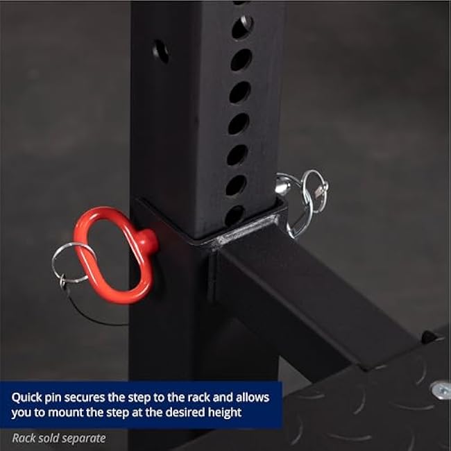 Titan Fitness X-3 Series Rack Mounted Step-Up Platform, 22 x 15 Diamond Plate Platform