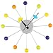 Soledi 14 inch Creative Design Wall Clock with Colorful Wooden Balls Precision Quartz Movement