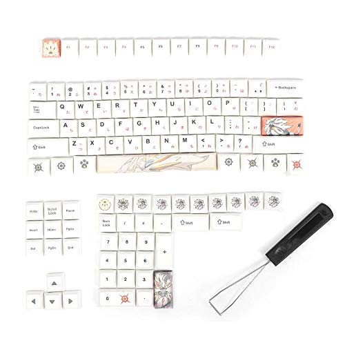Image of Aiterwu Five-Faced Dyed Wear Resistance Mechanical Keyboard Keycap Full Set for Mechanical Keyboard (Lion)