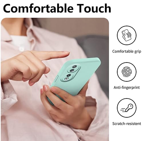 Coque silicone Honor 90 douce au toucher finition premium bleu