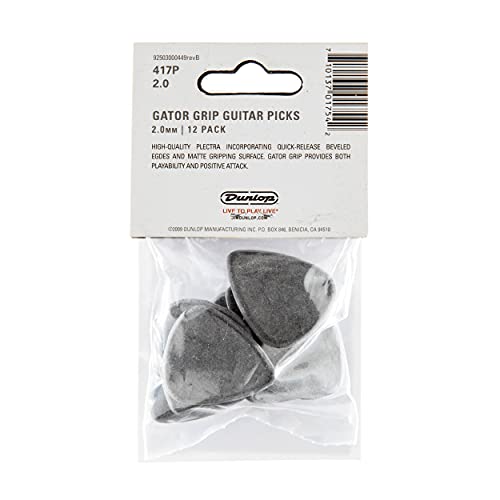 Dunlop 417P200 Médiators Gator Housse Etui Grip 2,00mm sachet de 12 - Les Beatles, Paul McCartney, John Lennon, RIngo Starr, George Harrison Dunlop 417P200 Médiators Gator Housse Etui Grip 2,00mm sachet de 12 – Image 6