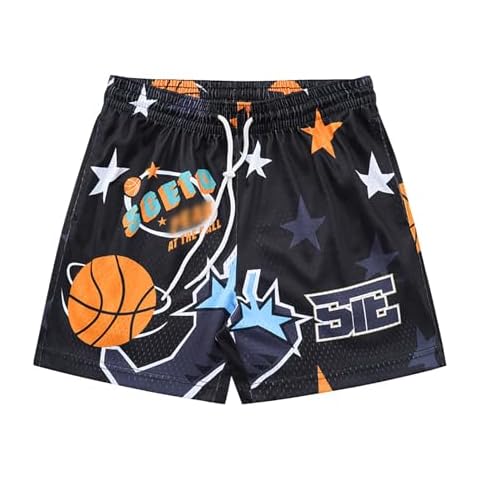 DIOTSR Mens Graphic Basketball Gym Shorts Cover