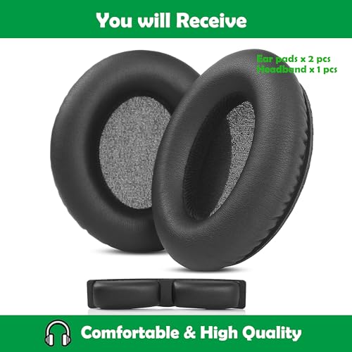 Almohadillas y banda para cabeza de reemplazo premium compatibles con auriculares KRK KNS6400 KNS8400 6402 8402 con cuero proteico más suave y espuma viscoelástica miniatura 4