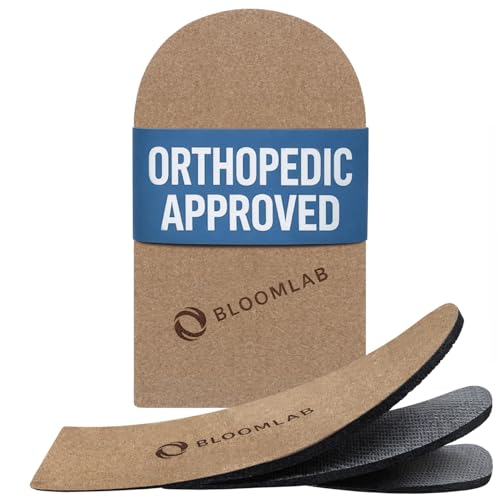 Adjustable Orthopedic Heel Lift Inserts - 3-Layer Rubber Shoe Insert for Heel Pain and Leg Length Discrepancies - Comfortable, Reusable & Hidden - Heel Cups/Pads for Men & Women