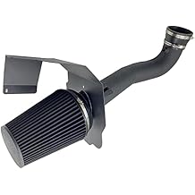 3.5 Inch Cold Air Intake Kit W/ + Heat Shield High Performance for Chevy Silverado 1500/GMC Sierra 1500 5.3L/6.2L 2014-2018;Fit for Cadillac Escalade 6.2L 2015-2020 Black & Black