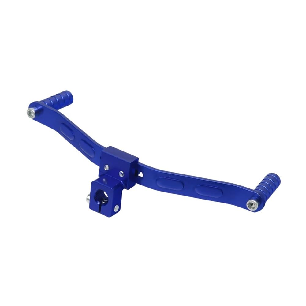 Uecdry Blue Folding Gear Shift Lever Universal Motorcycle Dual Way Gear Shift Lever Footrest Pedal Shifter 21Cm For Motorbike Scooter Refitting Parts Modification