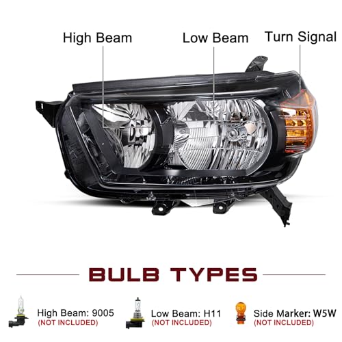 Image of JSBOYAT Headlight Assembly Fits for 2010 2011 2012 2013 Toyota 4Runner