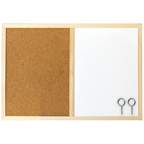 Idena 568016 - Pizarra blanca y corcho con marco de madera Cover