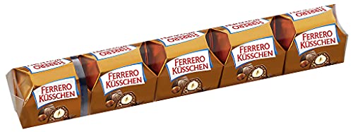 Ferrero Küsschen Klassik – Knackige geröstete Haselnuss in feiner Schokolade – Lieblingspralinen für die ganze Familie –