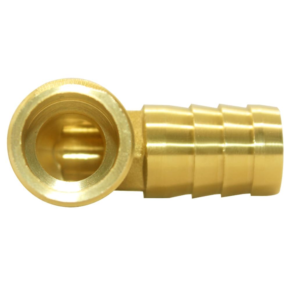 Ottone Tubo Barb Raccordo Gomito 1/4"x1/4 NPT Maschio Filettatura