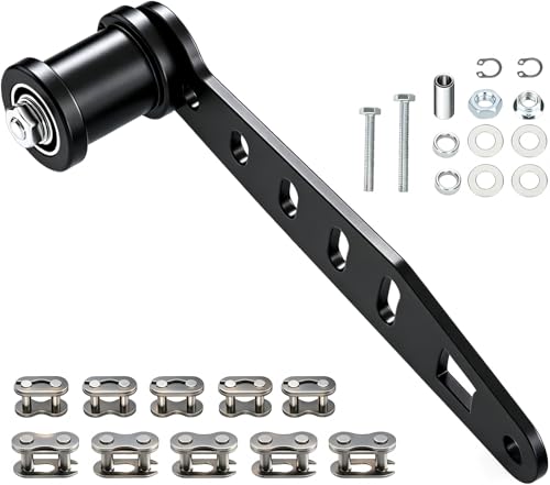 RZEOZU Mini Bike Chain Tensioner Bracket with 8mm Chain Roller Compatible with Predator 212 Engine Coleman Minibike CT200U CT200U-EX BT200X Baja Doodlebug DB30 Baja MB200 224cc 79cc GX160 GX200 Parts