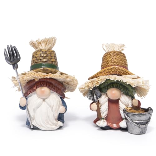 Nains de jardin figurines décoratives pour cour et terrasse rustique