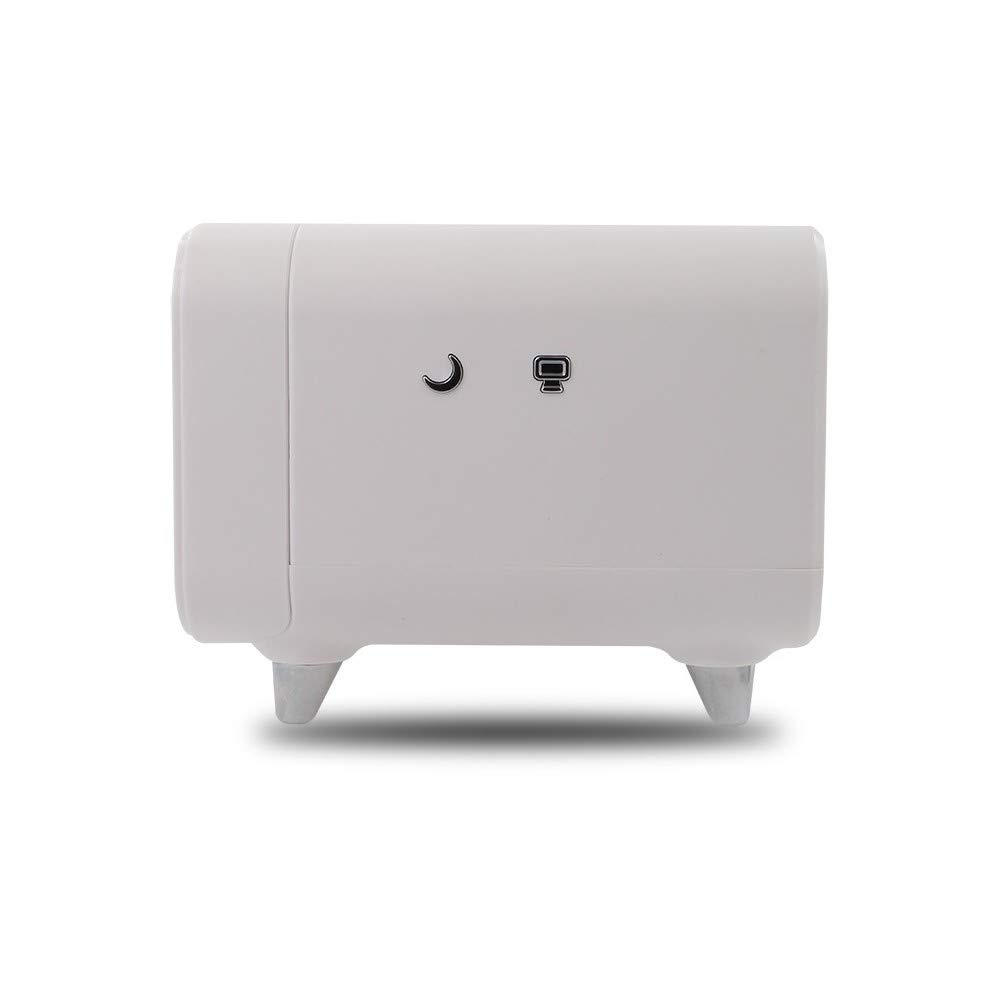 METRONIC 477029 - Sveglia con caricatore senza fili per induzione, effetti luminosi e tasti tattili, colore: Bianco