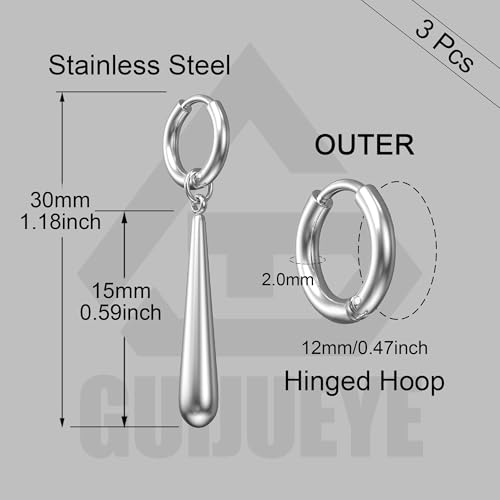 Image of One Piece Roronoa Zoro Earrings Real Earrings Anime Cosplay Jewelry Anime Lover Gift Surgical Steel Baseball Bat Drop Dangle Small Huggie Hoop Earrings 3 Holes Earrings