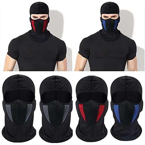 Sperrins Polyester Balaclava Face Cover, Neck Gaiter, UV Protector Ski Scarf Neck Warmer Hood for Motorcycle Running Cycling Cold Weather Black4