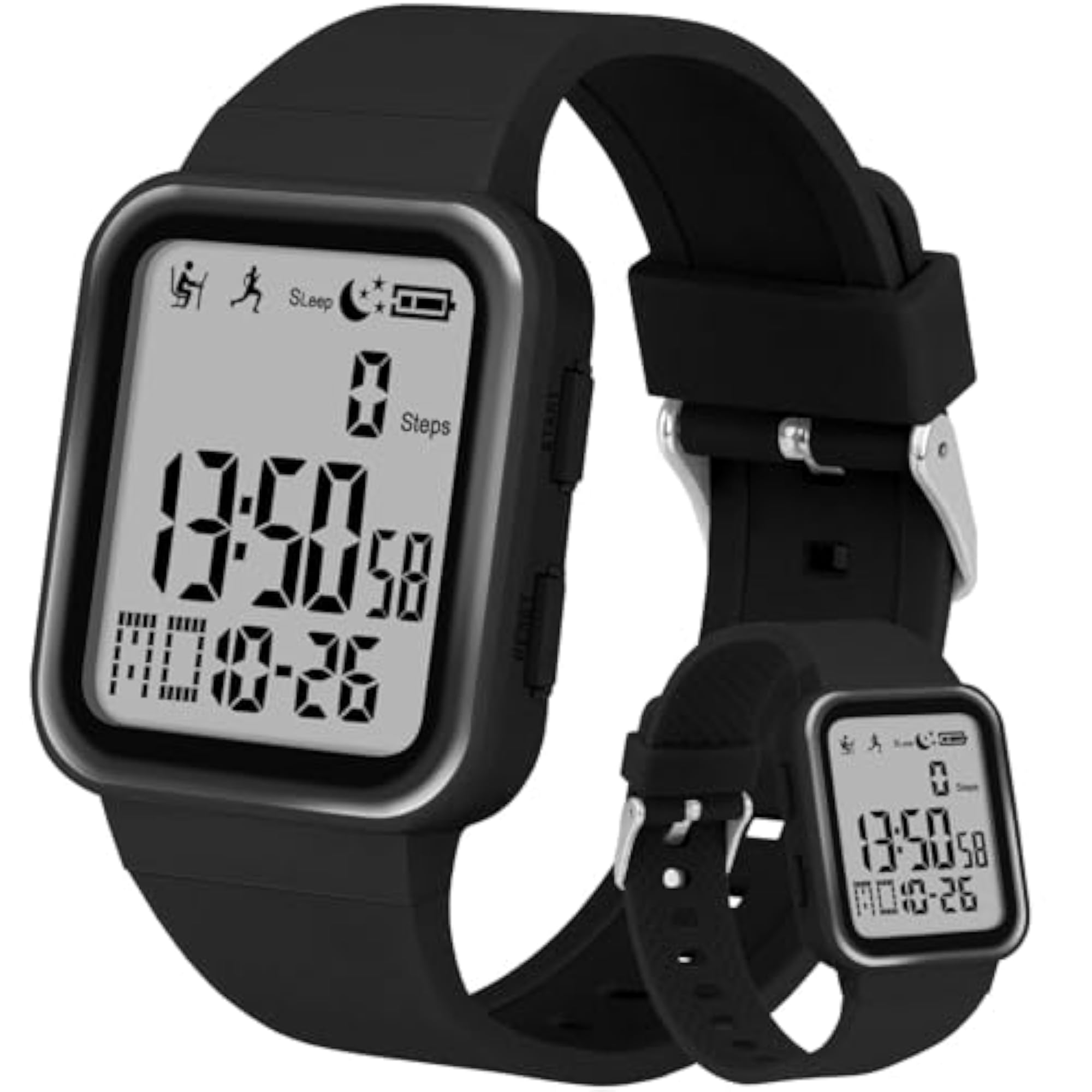 Unisex Digital Fitness Tracker Watch with Backlight