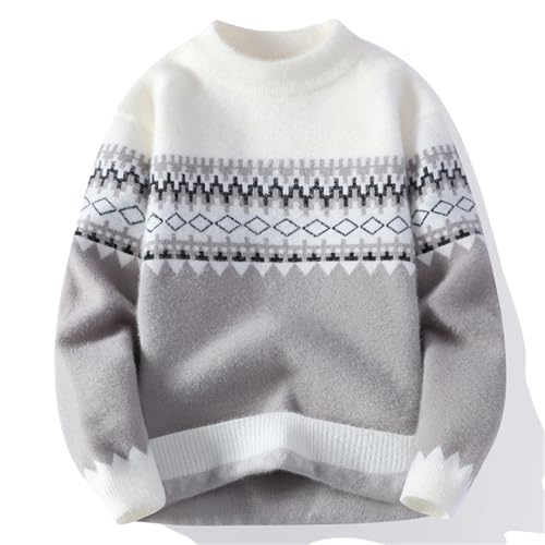Men's Korean Style Thick Warm Sweater Fashionable Casual Comfortable Sweater3