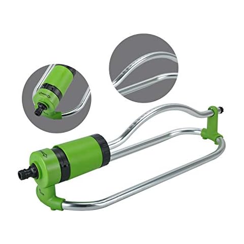Yestar Garden Sprinkler, Lawn Oscillating Sprinkler 17 Holes, One Touch Width Control & Flow Control, Water Up to 2906 Sq. Ft. Coverage Cover