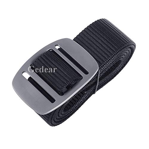 Men’s Titanium Buckle Tactical Belt Heavy Duty Reinforced Nylon Belt for Men Adjustable Military Webbing Belt Strap with Nickel Free Titanium Buckle3
