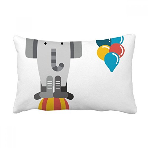 Coussin de canapé design illustration éléphant avec insert inclus 40x60 cm