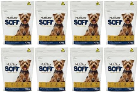 Ração Macia Para Cães SOFT 700G Kit com 8 unidades