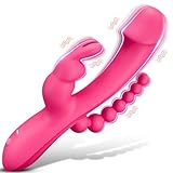 Vibrator für die Frau Dildo Sexspielzeug - 3 in 1 G Punkt Vibrator mit 10 Vibrationen & 10 Pulsationsmodi, diskretes Design Sexspielzeug für Frauen, Klitoris Vibratoren Frauen leise