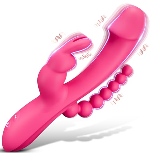 Vibrator für die Frau Dildo Sexspielzeug - 3 in 1 G Punkt Vibrator mit 10 Vibrationen & 10 Pulsationsmodi, diskretes Design Sexspielzeug für Frauen, Klitoris Vibratoren Frauen leise