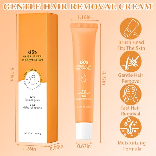 OIXYA Crema Depilatoria Mujer, para Mujer con Aloe Vera y Vitamina E Crema Depilatoria Corporal, 20ml Crema Depilatoria Mujer Pieles sensibles, Zonas Intimas - imagen 2