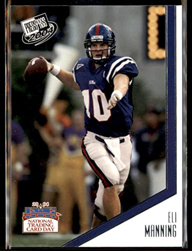 2004 PressPass National Trading Card Day #PP6 Eli Manning Rookie Football Card