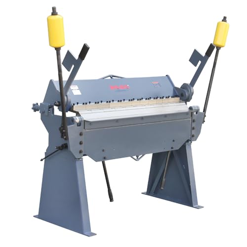 Image of KAKA INDUSTRIAL Box and Pan Brake, 49-Inch Sheet Metal Brake, Industrial-Grade Sheet Metal Bender Machine,12-Gauge (0.1 inch) Mild Steel Capacity Pan and Box Brake, 0-135 Degree Adjustable W-4812