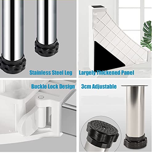 Washer and Dryer Stands, Washing Machine Stand Base Adjustable Appliance Base Max Load 770LB/350KG Pedestal for Washing Machine Dryers Refrigerator, Increase 9.4-10.6inch 24-27cm Height