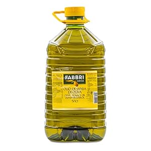 Hymor Italiaanse olijfolie – 1 x 5 liter jerrycan – Tresterolie braadolie Olio di Sansa uit Toscane van Fabbri Lucca, bij uitstek geschikt voor braden, grillen, bakken en koken, hoog verwarmbare olie