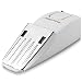 EVA LOGIK Wedge Door Stop Security Alarm with 120dB. Siren Door Stopper for Home and Travel. White.
