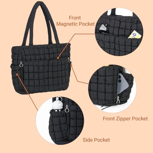 Bolso tote acolchado Herald para mujer miniatura 5