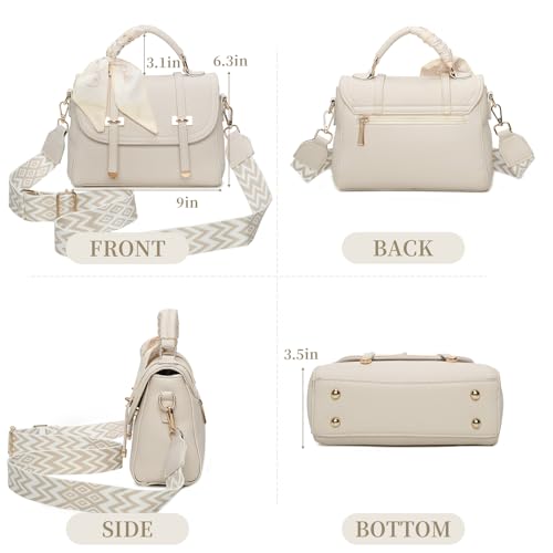 I IHAYNER Crossbody Purse for Women Soft Leather Shoulder Handbags Small Top Handle with Shoulder Strap for Travel3