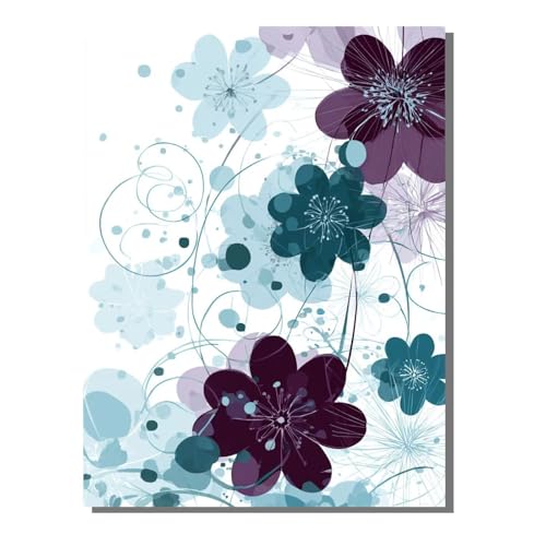 5D Diamond Painting Planta Flor, Pintura Diamante, Diamond Painting Kit Completo Niños Regalo, DIY Manualidades Adultos Pintura Diamante Para Decoración Navidad De Pared Del Hogar 40x50cm SYLF671