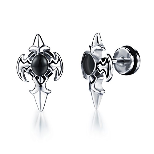 Ostan 1 Pair Earrings Studs Stainless Steel