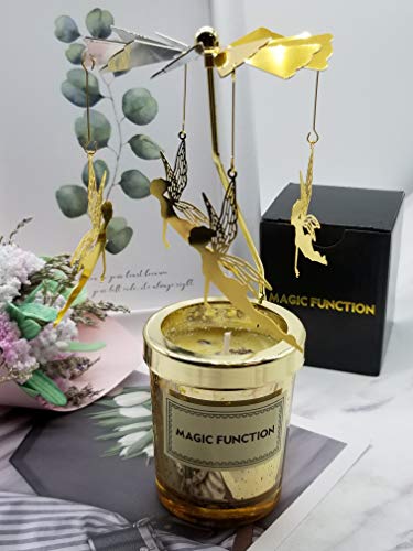 MAGIC FUNCTION Aromatherapy Spiritual Scented Candle with Dried Flower, 5.7 Oz, 25 Hours, Used to Attract Happiness, Luck, Success, Bring Optimism and Positive Energy.