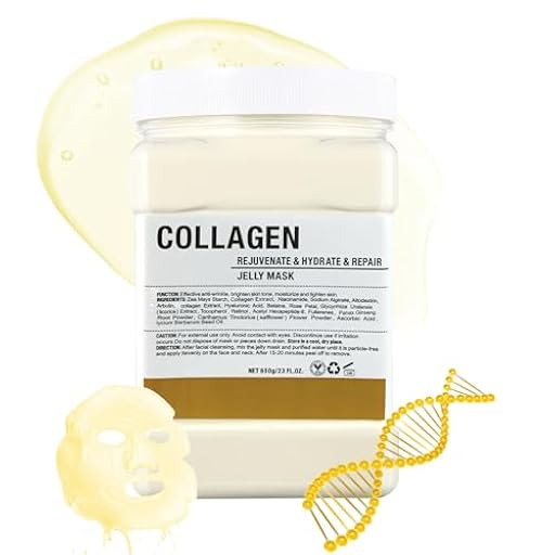 Máscara de Gelatina en Polvo para Faciales, Hidratante y Nutritivo Máscara Facial de Gelatina Peel Off, Profesional Spa Mascarilla Facial para una Hidratación Profunda y Luminosidad (Collagen) | Ya disponible en tu tienda friki favorita! En mundofriki.es!