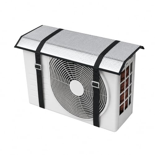 Image of AC Outdoor Unit Protector Cover | Waterproof & Heat Resistant Insulation Sheet | Heavy Duty AC Outdoor Cover for 1.5 Ton Split AC | Sun, Rain & Dust Protection Aluminium Triple Layer