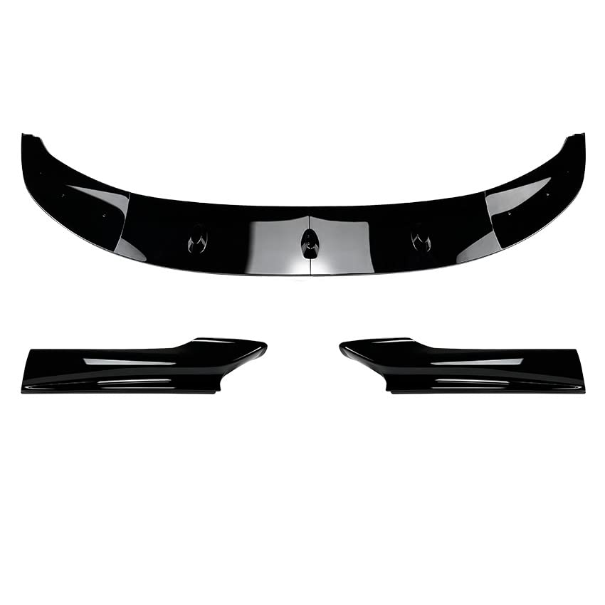Frontlippe Spoiler für BMW 5 Series F10 F11 M Sport 2011-2017,Auto Frontstoßstange Splitter Lip Spoiler Frontspoiler Protector Kits,A/Black