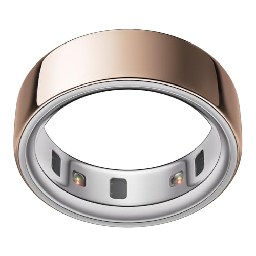 Ring 4 - Rose Gold - Größe 8 - Smart Ring | Messen Sie zuerst mit Oura Ring 4 Sizing Kit | Sleep Tracking Wearable - Herzfrequenz - Fitness Tracker - Bis zu 8 Tage Batterielaufzeit