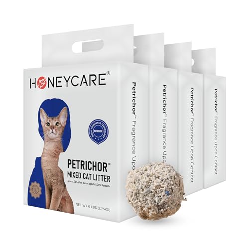 Honey Care A17 Petrichor Mix Cat Litter I Tofu Cat Litter I Nature Plant-Based Pellets And Bentonite Sustainable Cat Litter I Low-Dust Qucik Clumping Superior Odor Control thumb #1