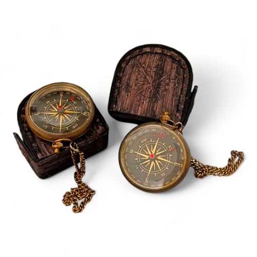 Pack de 2 brújulas regalo para hombre y niño miniatura 1