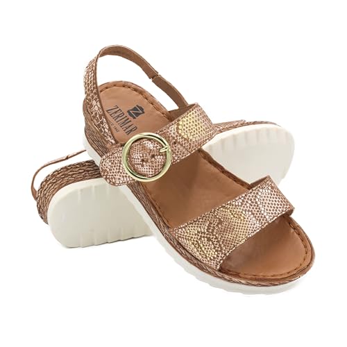 DESIGN CON STILE: Sandali piatti da donna con zeppa alta 4,5 cm, combinando stile e funzionalità. Realizzati a mano, ogni paio è unico e riflette una maestria artigianale eccezionale.