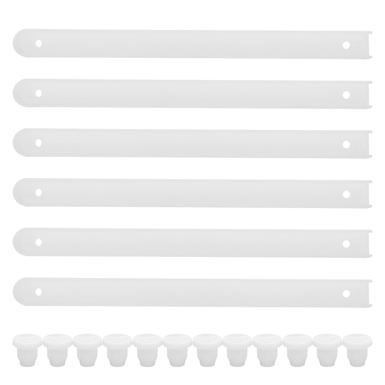 TEHAUX White Drawers Rails 3 Sets Dresser Drawer Slides