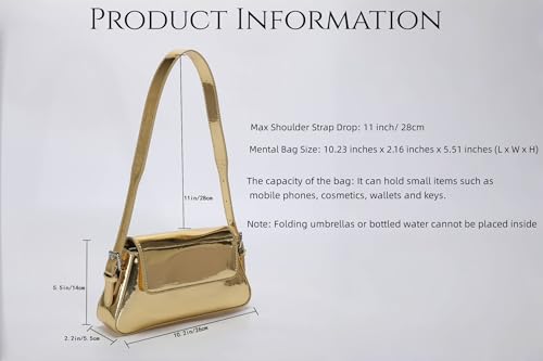 Shoulder Purses for Women Dressy Evening Bag Metallic Clutch Y2k Sparkly Hobo Crossbody Shoulder Bag Handbags2