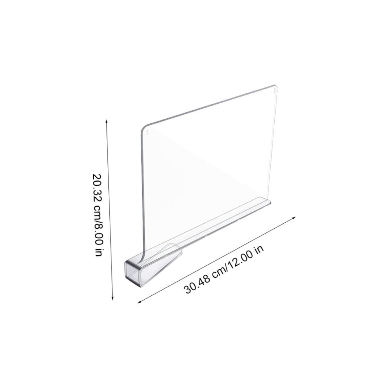 SOLUSTRE 4Pcs Clear Acrylic Closet Dividers Multi Function Shelf Separators for Organizing Wardrobes Easy Installation No Tools Required for Neat Storage Cabinets and Shelves